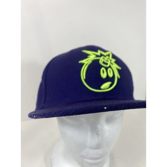 The Hundreds Adam Outline Bomb 59Fifty Snapback Cap 73/4 Purple - Picture 11 of 12